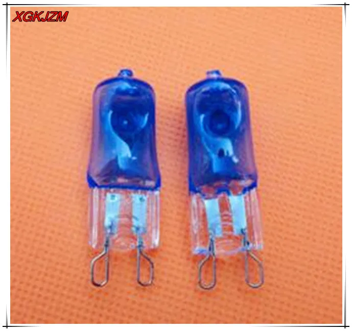 

Hot!!Wholesale G9 220V 40w halogen bulb Blue lamp beads Halogen lamp table lamp Equipment bulbs +free shipping