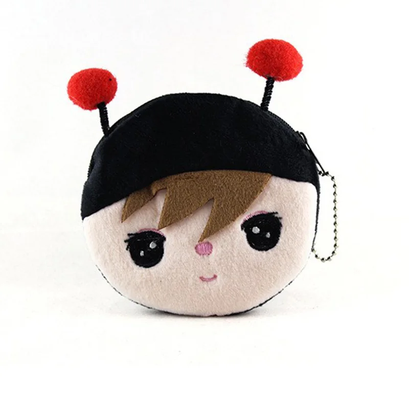 Лидер продаж Kawaii Мультяшные жуки/Сова/пчелы Детский плюшевый Кошелек для монет