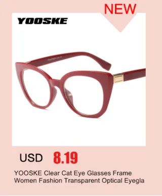 YOOSKE круглые простые очки винтажные прозрачные линзы близорукость оптические очки оправа для женщин и мужчин Ретро прозрачные очки