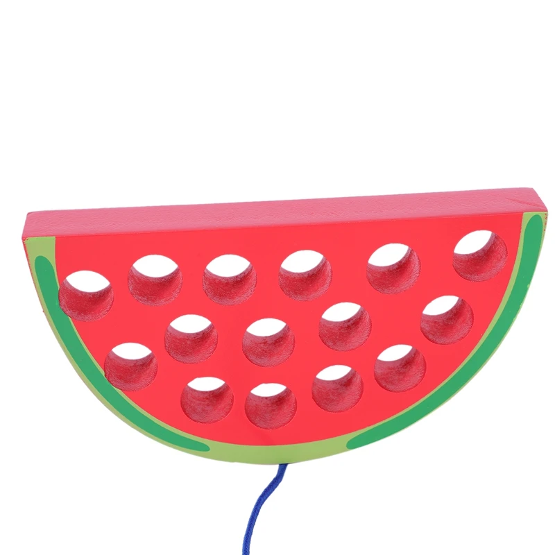  Educational Toys Fun Wooden Toys Worm Eat Fruit Apple Pear Early Childhood Teaching Baby Toy Gift F - 33047348311