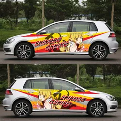 Изготовление под заказ японское аниме Itasha наклейки shinobu oshino гоночное ралли Наклейка 3D наклейка водонепроницаемая пленка для тела