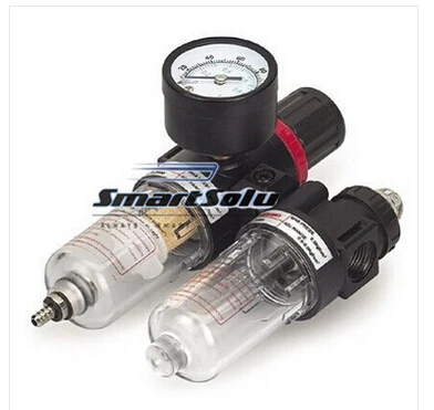 

free shipping AFC-2000 1/4" BSP Pneumatic Air Filter Regulator Lubricator Combinations Water Oil Separator High Quality In Stock