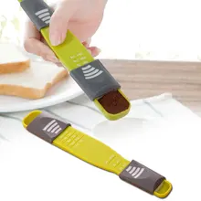 Cuillère à mesurer réglable de cuisine, quantité de cuisson, cuillère à Double tête, cuillère à café en poudre de lait, accessoires de cuisine