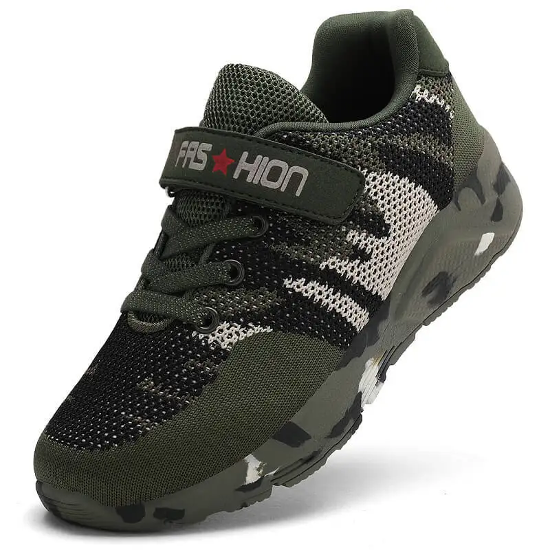 

Boys shoes spring new 9 students 10 children 7 years old breathable 8 mesh children's camouflage sneakers