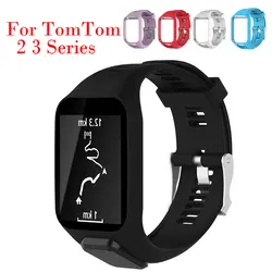 Спорт Силиконовый ремешок для TomTom 2 3 часы серии на сменный Браслет для часов Ремешок для TomTom Бегун 2 3 gps часы