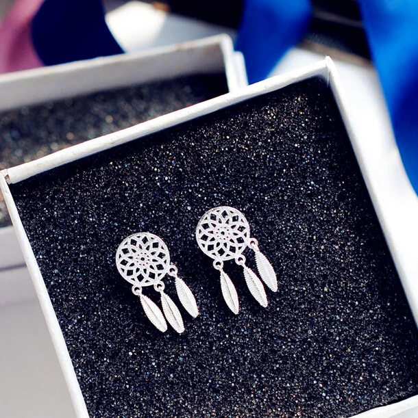 Серьги гвоздики Женские Ловец снов с кисточками|stud earrings|stud earrings for womenearings women girls |