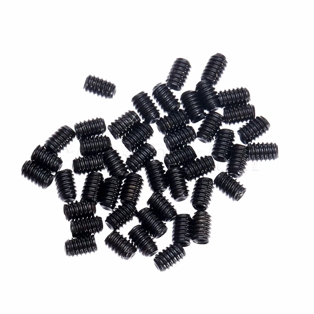50pcs/set M2x 4mm GB73 Slotted Set Screws With Flat Point Grub Screw CPC205set screwslotted