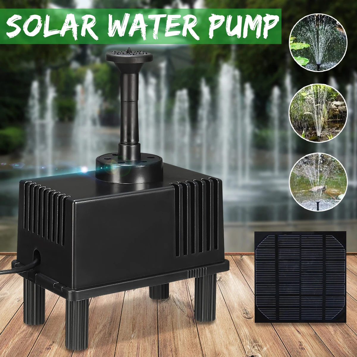 

180L/h Mini Solar Powered Water Pump Solar Power Fountain Water Pump Panel Kit Pool Garden Landscape Pond Submersible Watering