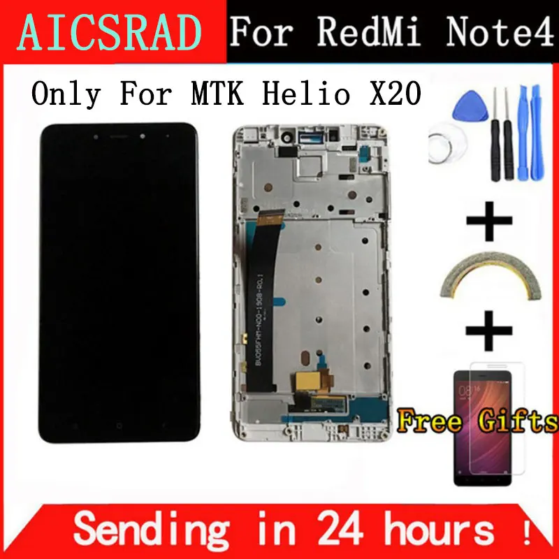 QYQYJOY High Quality LCD Display Digitizer Touch Screen Assembly For Xiaomi Redmi Note 4 Hongmi Note4