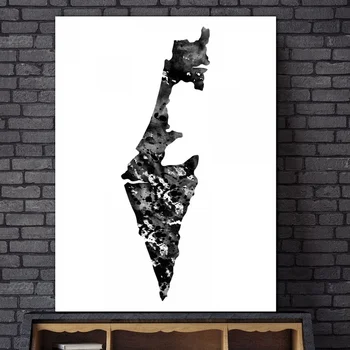 

Israel map Art Canvas Prints Wall Pictures Modern Paintings