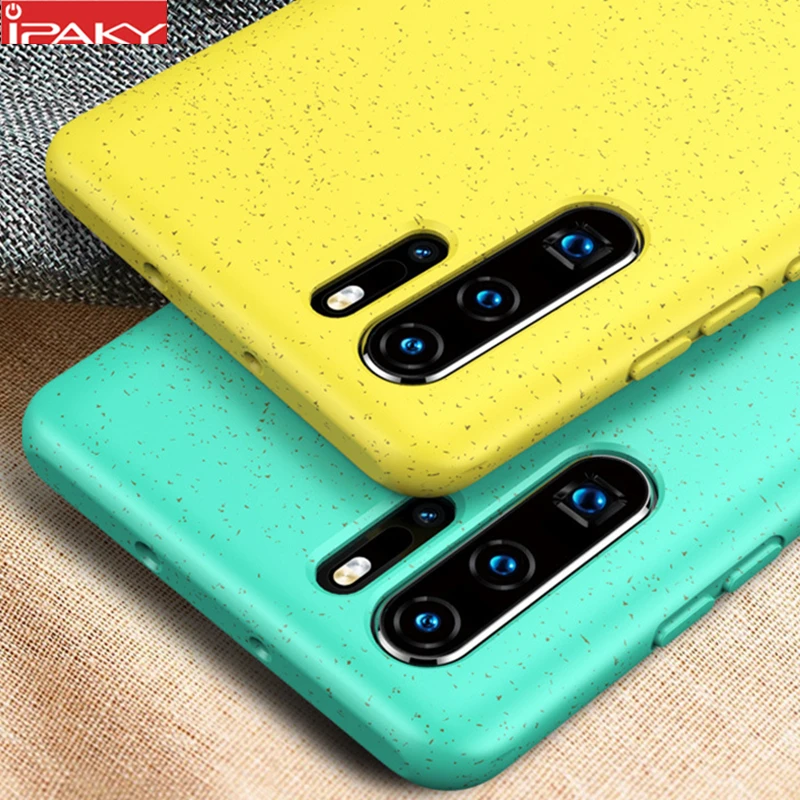 for Huawei P30 Case IPAKY Luxury Liquid Silicone Soft Case P30 Lite Shell Gel Shockproof Case Cover for Huawei P30 Pro Case