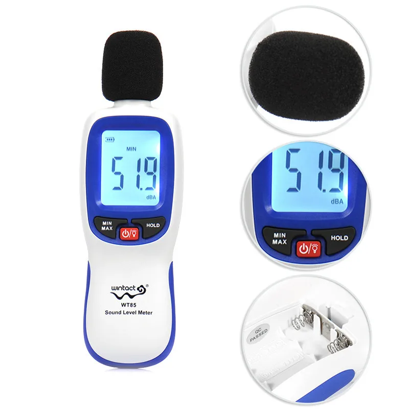 

High Quality Mini Digital Displaying Range 30 - 130 dB Monitor Sound Level Decibel Measuring Tester Noise Meter