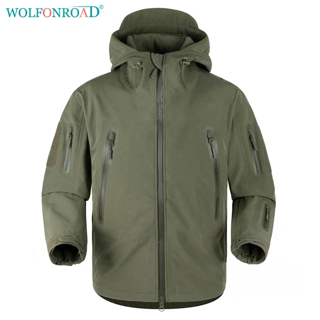 WOLFONROAD Hombres Softshell Chaqueta Impermeable Chaqueta