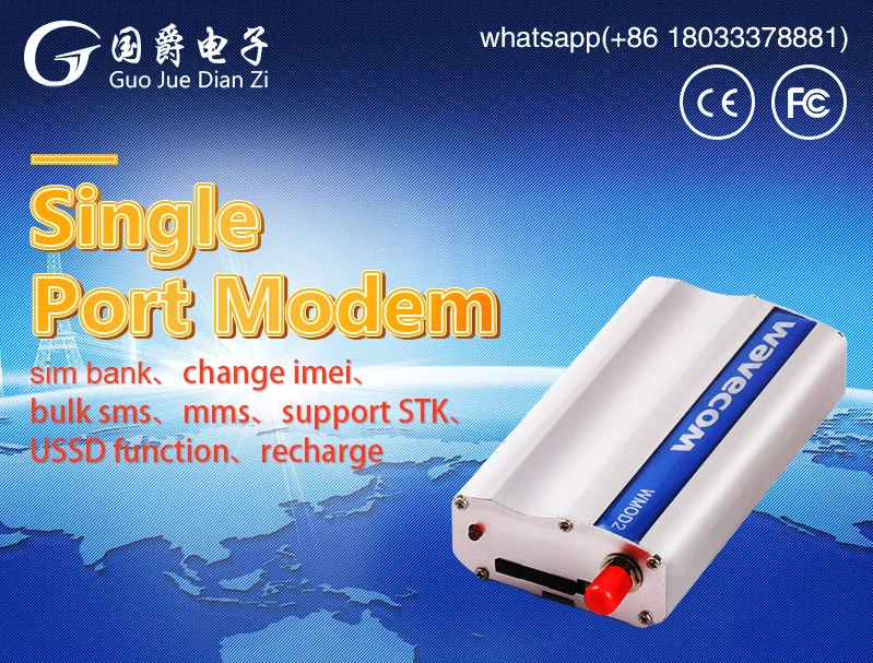 

FIMT GSM Modem Pool with Q2406 Wavecom Module For Send SMS MMS usb interface