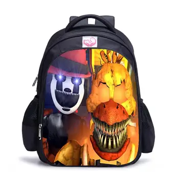 

Hot Sale Children Backpack Five Nights at Freddy's School Bags Printing Cartoon Game Backpack for Boys and Girl Mochila Infantil