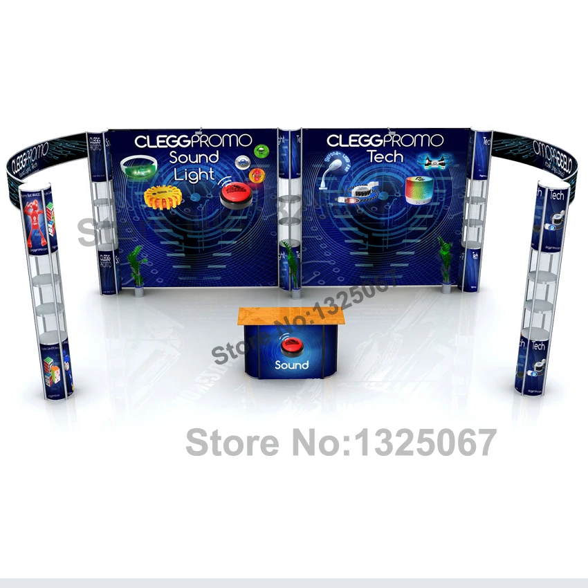 Portable 20ft*10ft Twister Tower with lights Trade Show
