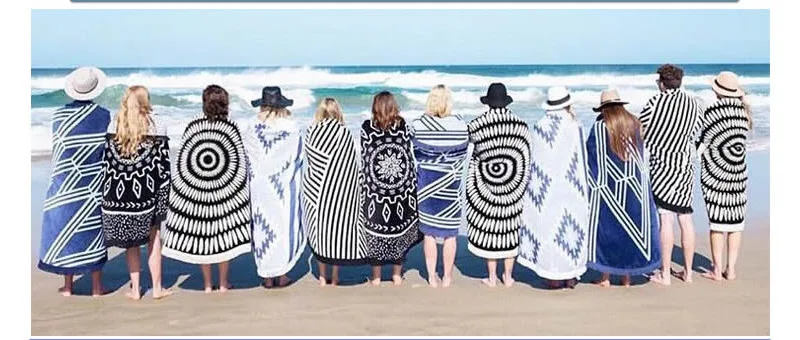 serviette de plage ronde