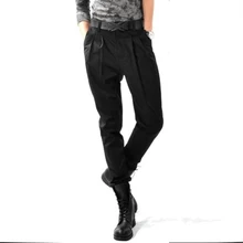 Индивидуальные Новая мужская одежда новая мода Metrosexual Haren ноги брюки размер личности бриджи костюмы