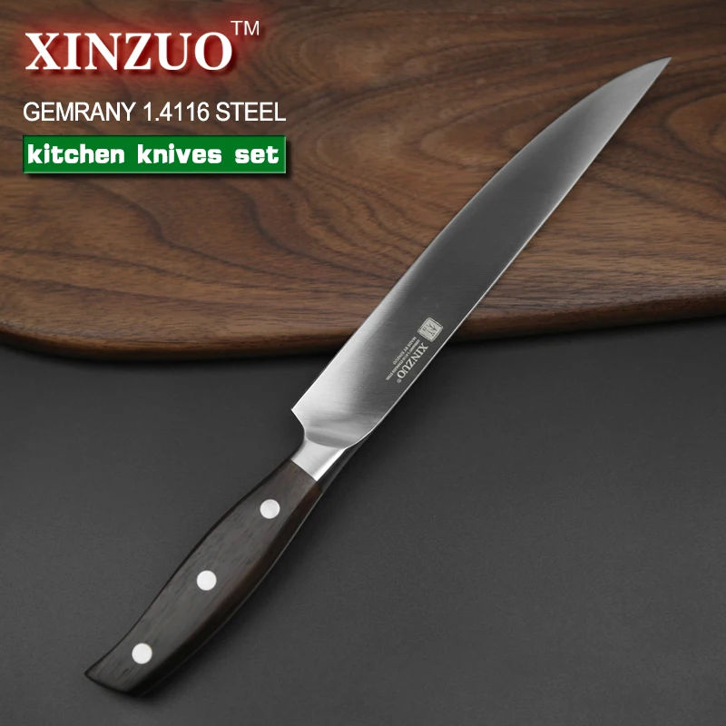  XINZUO Kitchen Tools 6 PCs Kitchen Knife Set Utility Cleaver Chef Bread Knives Stainless Steel Kitc - 32726359182