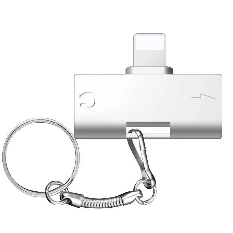 

Audio Adapter For iPhone X 7 8 Plus Phone 8 Pin To Double 8 Pin AUX Earphone Adapter For Headphone 2 In 1 Music Charging Cable