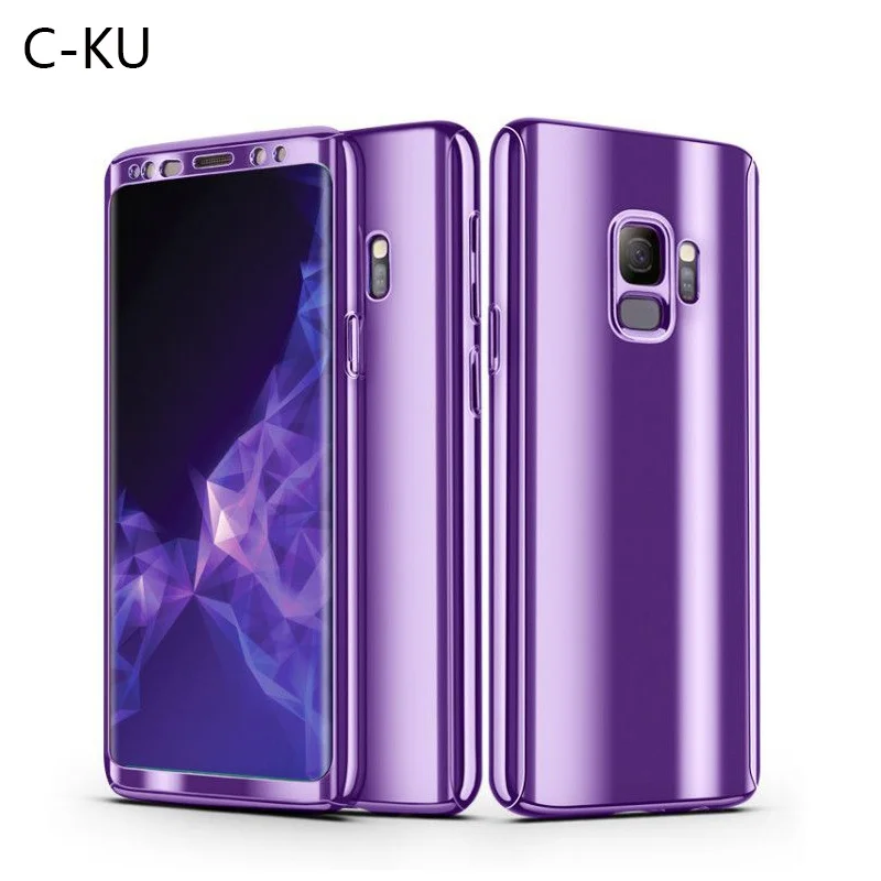 Зеркальный рамочный чехол для samsung galaxy S9 S8 плюс S7 край 360 полная защита корпуса от
