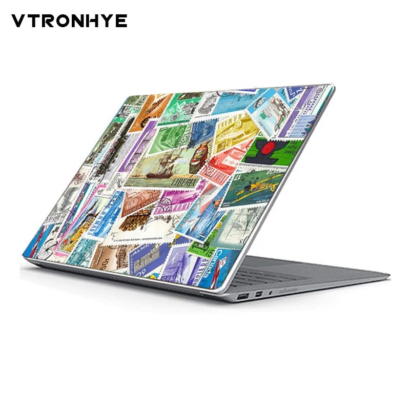 

Colorful stamp pattern PVC Waterproof Laptop Stickers for Microsoft Surface Book 13.5 inch Back Cover Notebook Skin Stickers