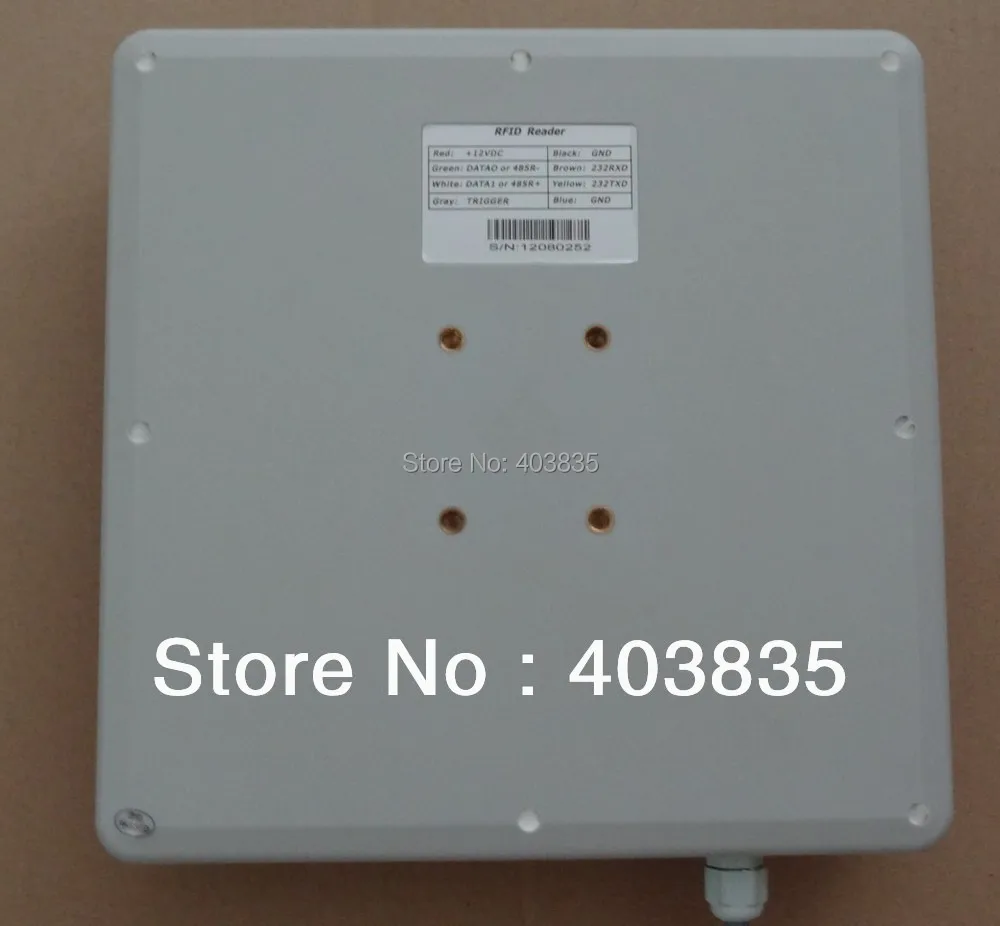 Free Shipping UHF RFID card reader 6m long range, RS232/RS485/Wiegand Reader
