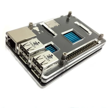 

Latest Raspberry Pi 3 Model B Black Case Cover Shell Enclosure Box Transparent double color
