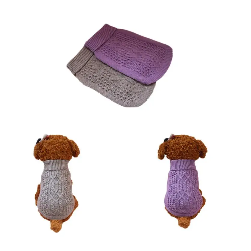 Новый квалифицированные зима собака свитер для небольших Товары для собак щенков 2 3 цвета Размеры одежды любимчика пальто Санта челнока