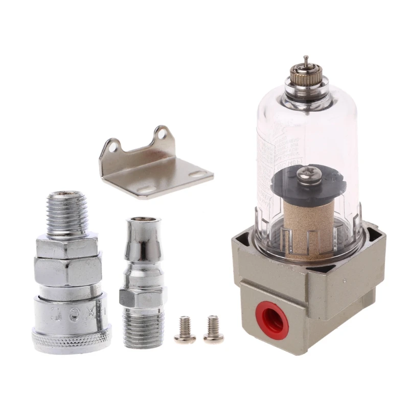 

Aluminium Alloy 1/4" AF2000-02 Compressed Air Compressor In-Line Moisture Water Trap Filter