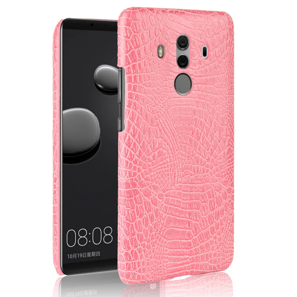 Роскошный кожаный чехол Mate 10 с крокодиловым узором для Huawei Lite Жесткий Чехол Pro