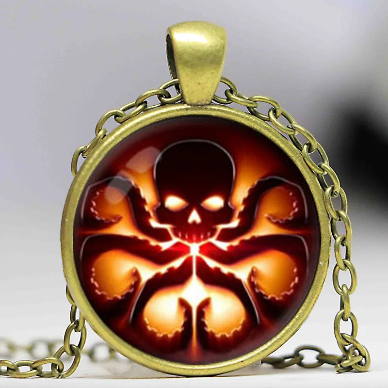Кулон с логотипом Hail Hydra стеклянный кулон | Украшения и аксессуары