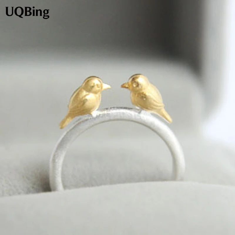 

Free Shipping 925 Sterling Silver Bird Silver Ring Women Jewelry Gift Finger Open Rings