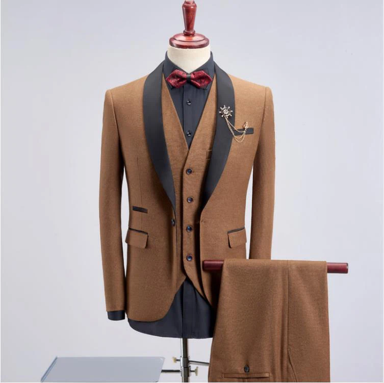 (Куртка + жилет + брюки) 2019 Весна Slim Fit деловой мужской костюм Homme джентльмен костюм сшитый на заказ качество Для мужчин Вечерние Нарядные