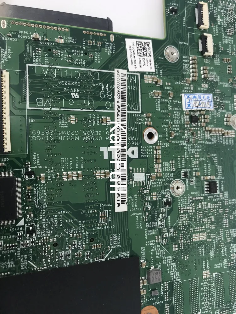 amazing  Kai-Full CN-0K76FX K76FX FOR Dell Inspiron 5423 Laptop Motherboard DMB40 11289-1 I5-3337U mainboard