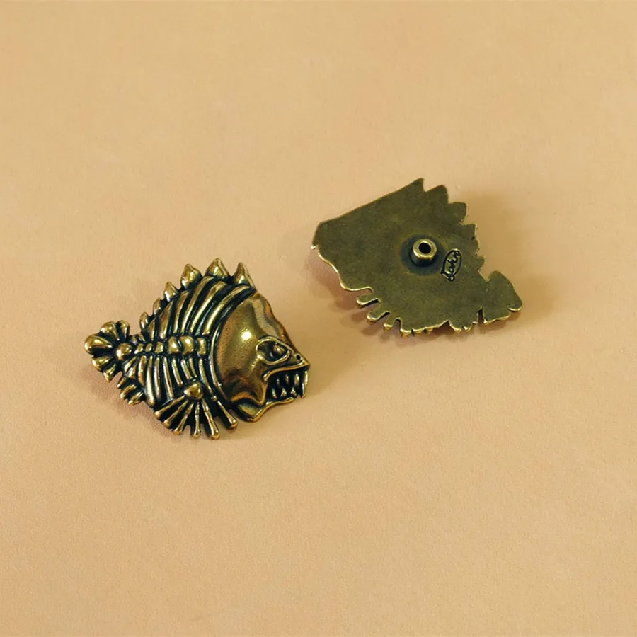 

DIY Leathercraft Hardware Piranha Concho Johnleather OEB Finish # 907099P