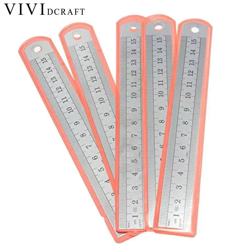 

Sewing Foot Sewing 15-30cm Stainless Steel Metal Straight Ruler Stationery School Student Precision Double Sided Measuring Tool
