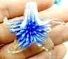 46*50MM Multi-Color Liuli Coloured Glaze Glass starfish Pendant necklace LOOSE BEADS P82 1
