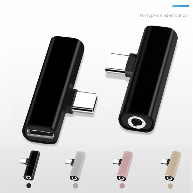 Usb адаптер 2 в 1 Тип C 3 5 мм аудио разъем зарядное устройство для наушников кабель