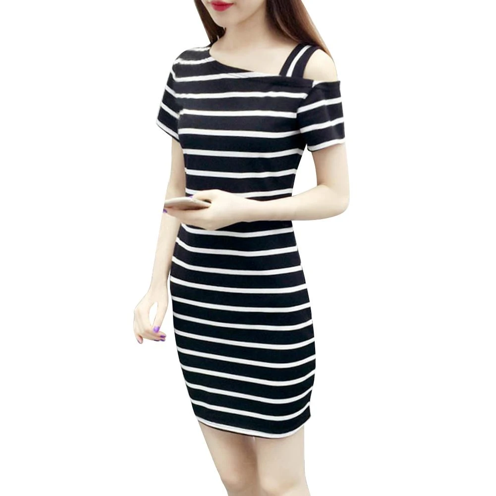 Summer Stripped Dress Women Sexy Slim Casual Dresses Robe Femme Vestidos Dresses Aliexpress