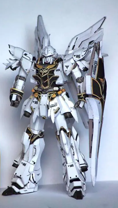 Модель бумаги Gundam UC MSN 06s sinanju в штате синьань|Картонные конструкторы| |