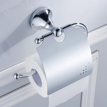 

Wall mounted simple chrome colored copper coated paper towel rack