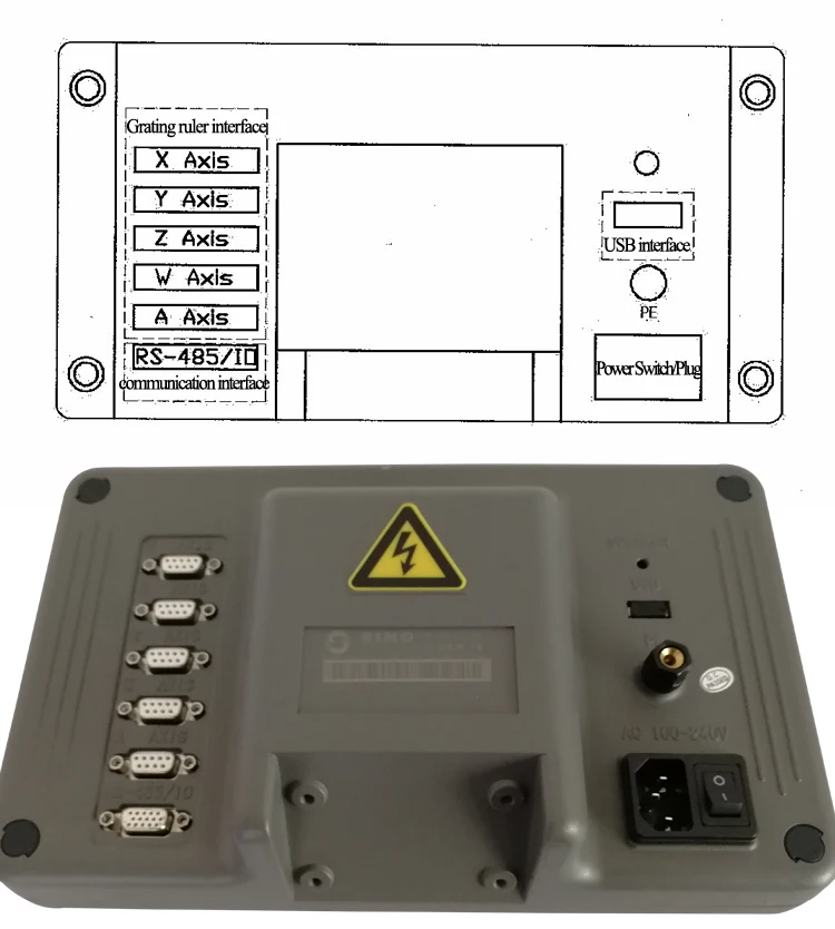 SINO XINHE новейшая модель продукта SDS5-4VA/5 V Высокоточный цифровой дисплей метр общего назначения NC фрезерный станок