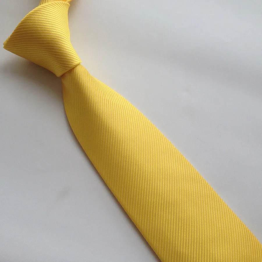 8 см уникальный набор галстуков с карманом квадратным твердым желтым галстуком