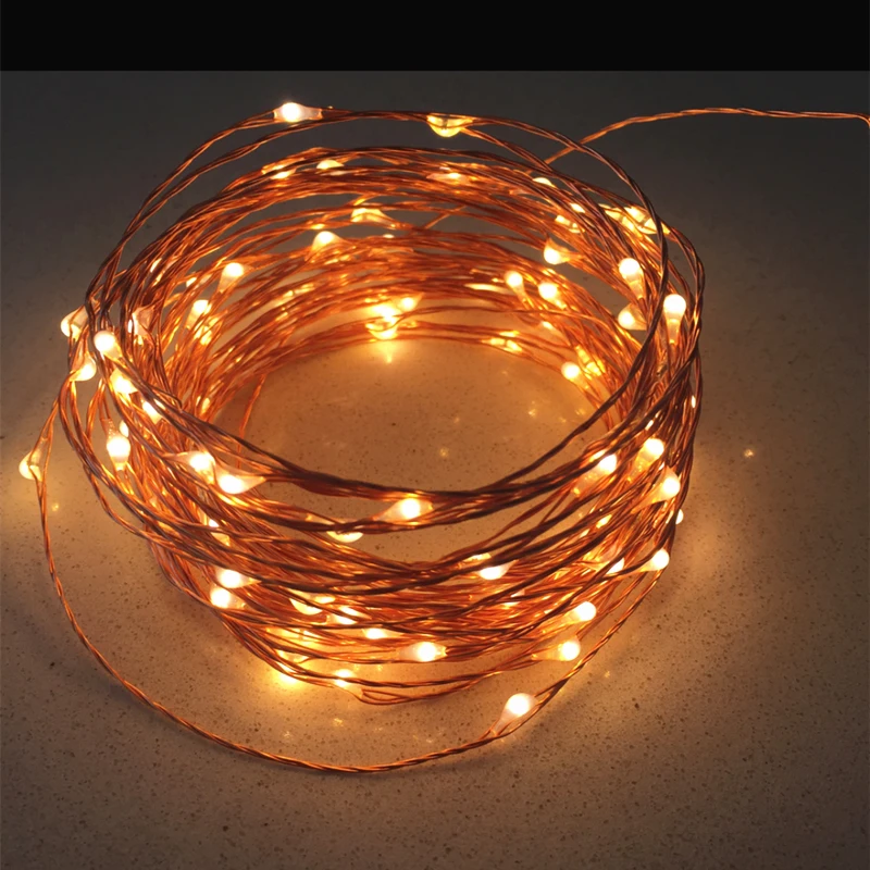 High Quanlity 20M 66ft 200 Leds Copper Wire LED String Light Starry Lights Includes Power ...