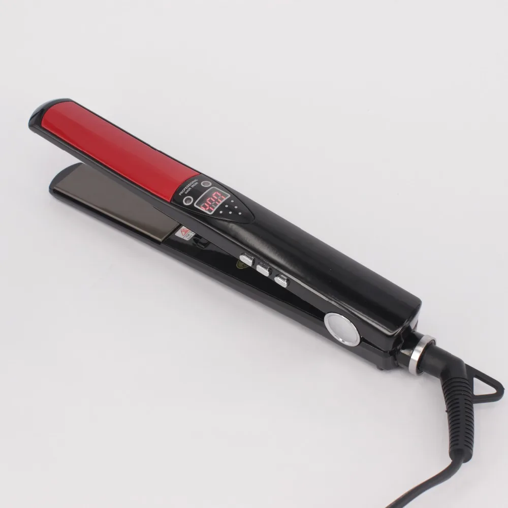 

Professional Straightening Iron Fast Heating Styling Tool LCD Display High Temperature Titanium plates MCH Hair Straightener