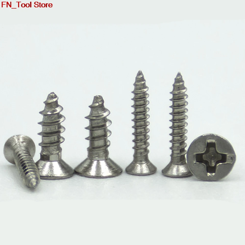 

100pcs/lot The cross countersunk head self-tapping screw 304 stainless steel self - tapping, self-tapping, m2.2