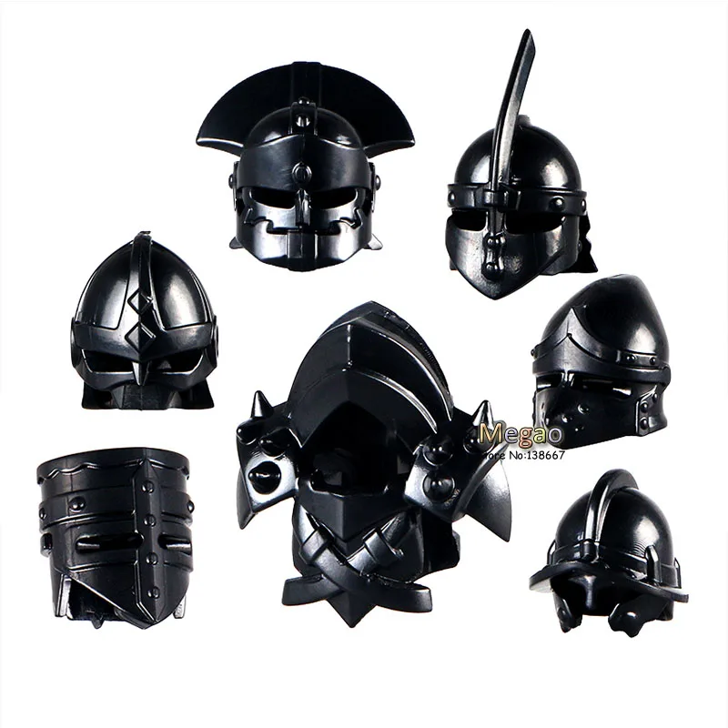 

10pcs/lot Armor Suit Shield Medieval Weapon Sparda Gladiatus Knights for Action Building Blocks Kids Toys Gift
