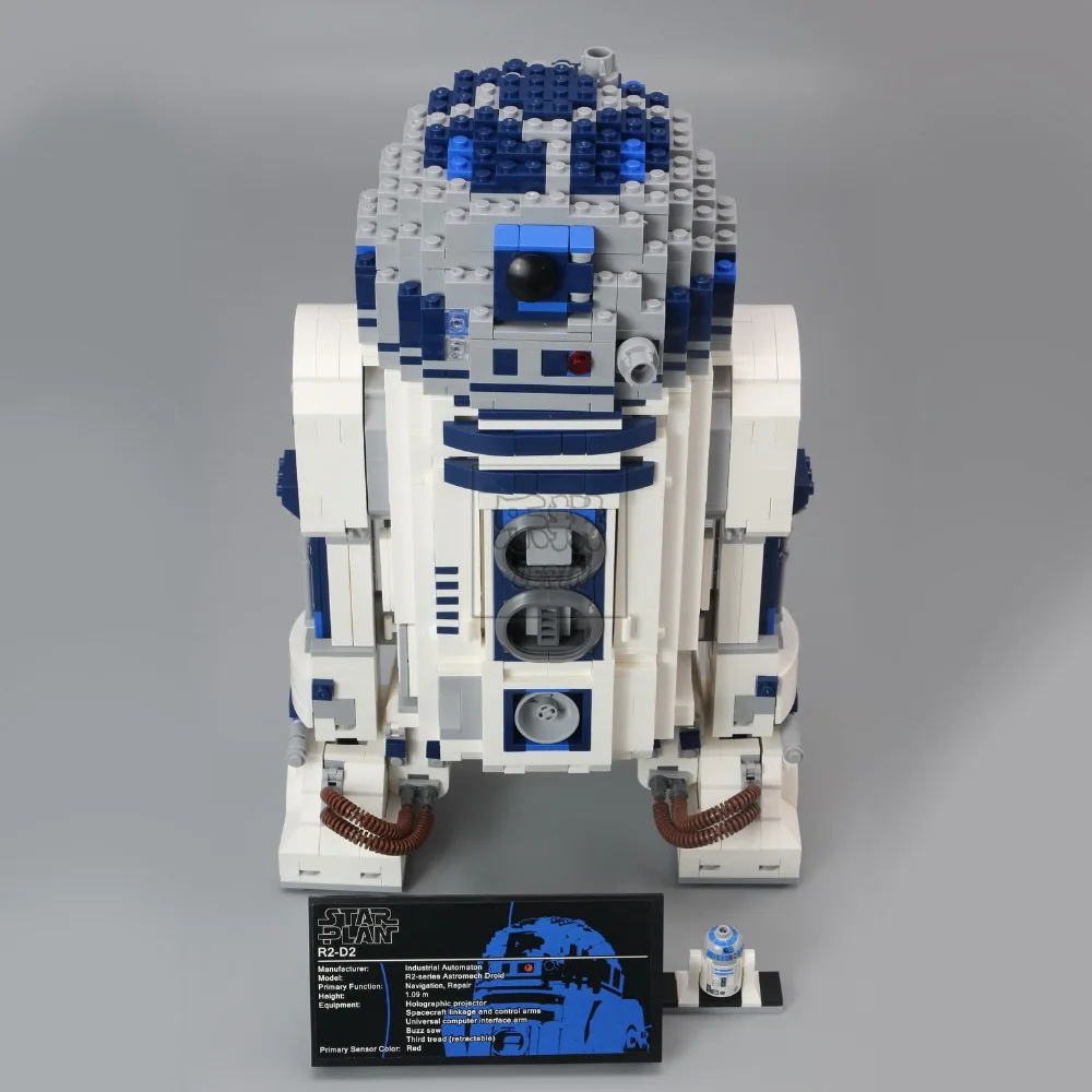 

Lepin 05043 New Genuine Star Series The R2-D2 Robot Set Out of print Building Blocks Brick Toy for kids puzzel gift wars 10225
