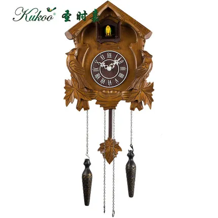 

Cherish modern wooden wall cukoo clock with bird singsin kinds room decoration gifts